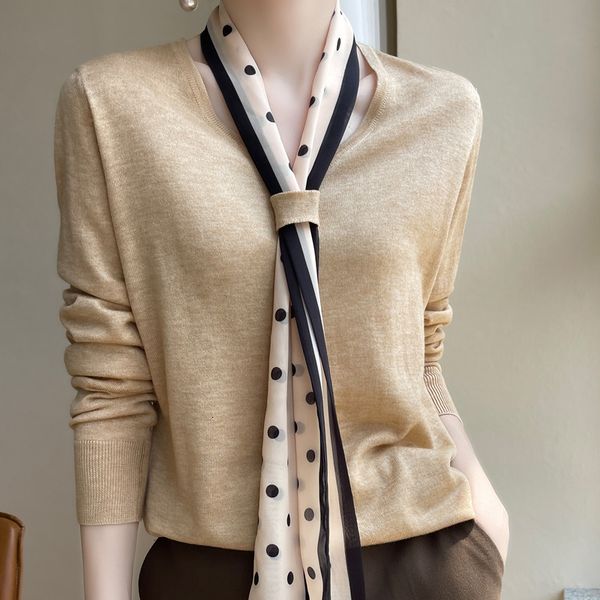 women's knits tees scarf vneck wool knitted pullover women loose large size jacket spring and autumn western style thin light comfort, White
women's knits tees scarf vneck wool knitted pullover women loose large size jacket spring and autumn western style thin light comfort, White