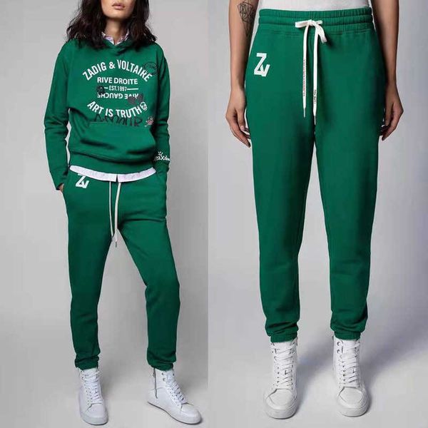 zadig voltaire casual fashion pants 23ss designer sweatpants new legal style english letter printing inner fleece green plush sweatpants wom, Black;white
zadig voltaire casual fashion pants 23ss designer sweatpants new legal style english letter printing inner fleece green plush sweatpants wom, Black;white