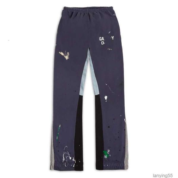 men's pants galleries depts designer sweatpants fashion sports painted flare pant jeans trousers, Black
men's pants galleries depts designer sweatpants fashion sports painted flare pant jeans trousers, Black