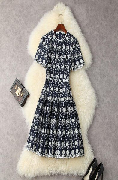 european and american women039s wear for summer 2021 short sleeves for this embroidery fashion blue pleated dress8110968, Black;gray
european and american women039s wear for summer 2021 short sleeves for this embroidery fashion blue pleated dress8110968, Black;gray