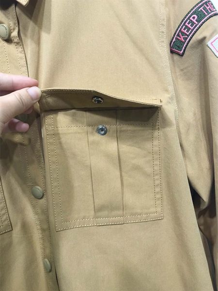 women's jackets women slogan patch 100 cotton jacket turndown collar female letter embroidery cardigan long sleeve pockets coat 230821, Black;brown
women's jackets women slogan patch 100 cotton jacket turndown collar female letter embroidery cardigan long sleeve pockets coat 230821, Black;brown