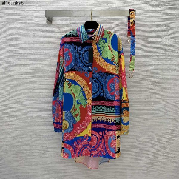 portrait skinny womens designer brand shirt dresses medusa versages retro fashion floral print with belt women waist vercaces longsleeved dr, Black;gray
portrait skinny womens designer brand shirt dresses medusa versages retro fashion floral print with belt women waist vercaces longsleeved dr, Black;gray