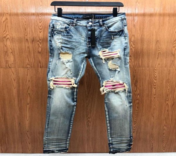 falection mens 21fw jeans distressed motorcycle biker jean skinny slim ripped hole stripe fashionable purple rabbits 7450417, Blue
falection mens 21fw jeans distressed motorcycle biker jean skinny slim ripped hole stripe fashionable purple rabbits 7450417, Blue