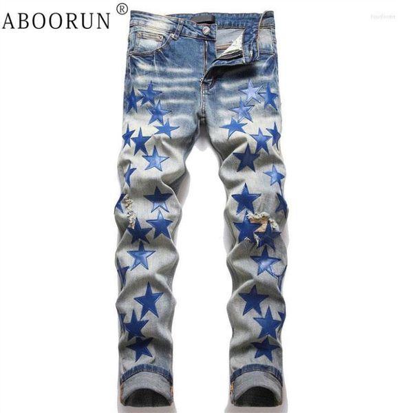 men039s jeans aboorun streetwear pu pentagram men punk ripped hole denim pants hip hop jogger trousers3244486, Blue
men039s jeans aboorun streetwear pu pentagram men punk ripped hole denim pants hip hop jogger trousers3244486, Blue