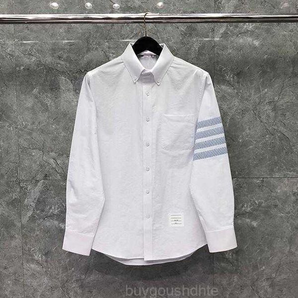 2023 new fashion tb thom brand shirts men slim long sleeve casual shirt turn down collar oxford summer white men's clothing, White;black
2023 new fashion tb thom brand shirts men slim long sleeve casual shirt turn down collar oxford summer white men's clothing, White;black