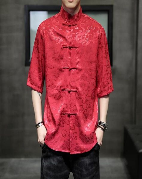men039s casual shirts men chinese traditional mens dragon shirt short sleeve elegant tang jacquard gentleman shirtmen0396985851, White;black
men039s casual shirts men chinese traditional mens dragon shirt short sleeve elegant tang jacquard gentleman shirtmen0396985851, White;black