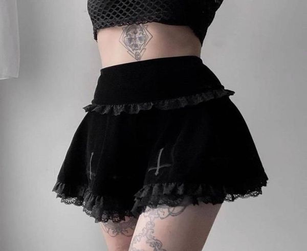 vintage mall gothic cross black skirt lace trim a line mini goth grunge y2k high waist ruffle summer women 2021 skirts7077243
vintage mall gothic cross black skirt lace trim a line mini goth grunge y2k high waist ruffle summer women 2021 skirts7077243