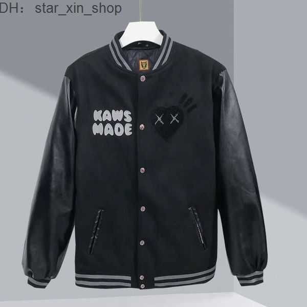 men's coat baseball uniform human make jacket cotton kaws love male ins celebrity fashion hip hop qheg unique compagnie cp 1 rggm, Black;brown
men's coat baseball uniform human make jacket cotton kaws love male ins celebrity fashion hip hop qheg unique compagnie cp 1 rggm, Black;brown