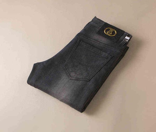and autumn winter thick men039s jeans highend micro elastic embroidery trend fashion brand slim fit small feet long pants men8808736, Blue
and autumn winter thick men039s jeans highend micro elastic embroidery trend fashion brand slim fit small feet long pants men8808736, Blue