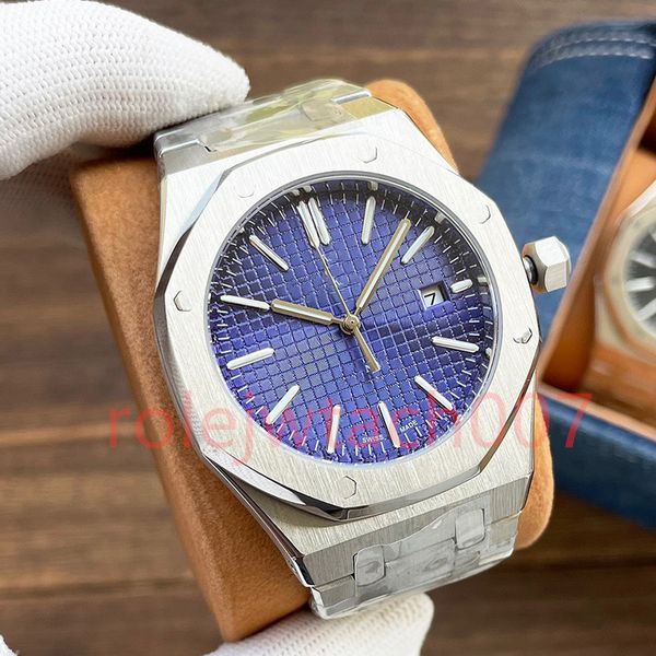 designer mens watch automatic movement watches oak hexagon bezel screw ladies 154st wristwatch 42mm 904l stainless steel checked index dial, Slivery;brown
designer mens watch automatic movement watches oak hexagon bezel screw ladies 154st wristwatch 42mm 904l stainless steel checked index dial, Slivery;brown