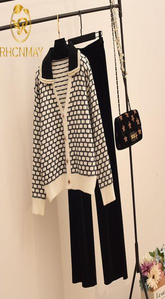 sweetwear two piece sets women geometric patterns knitting cardigans sweater elastic wide leg long pants suits lady 2208197484221, White
sweetwear two piece sets women geometric patterns knitting cardigans sweater elastic wide leg long pants suits lady 2208197484221, White