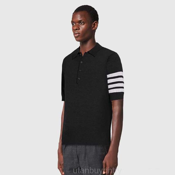 tb thom men's knitted polo shirts short sleeve casual breathable 4-bar striped golf polo 2022 fashion luxury brand t-shirt men, White;black
tb thom men's knitted polo shirts short sleeve casual breathable 4-bar striped golf polo 2022 fashion luxury brand t-shirt men, White;black