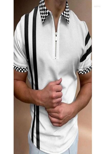 men039s polos polo shirts summer shortsleeved tees fashion striped zipup turndown collar vintage casual men2112111, White;black
men039s polos polo shirts summer shortsleeved tees fashion striped zipup turndown collar vintage casual men2112111, White;black