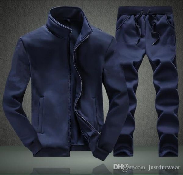 

mens autumn sport tracksuit pattern print jogger sweatsuits suits long sleeved jacket long pants active sets men outfits sweatshir1662927, Gray