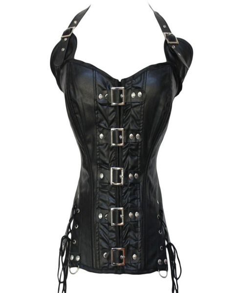 women steampunk leather corsets lingerie clubwear gothic buckles halterneck pu leather black bustier corsets with buckles and4217395, Black;white
women steampunk leather corsets lingerie clubwear gothic buckles halterneck pu leather black bustier corsets with buckles and4217395, Black;white