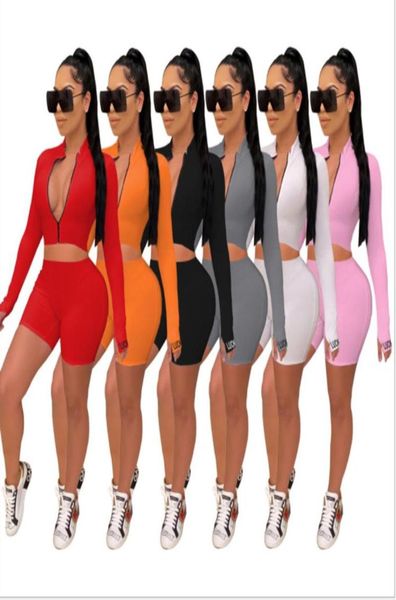 2pcs women039s long sleeve sportswear solid color zipper elastic crop tightfitting short pants outfit set 2020 new plus s5942073, Gray
2pcs women039s long sleeve sportswear solid color zipper elastic crop tightfitting short pants outfit set 2020 new plus s5942073, Gray
