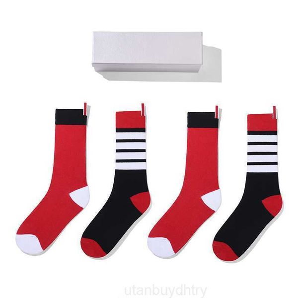 men's socks tb thom men's socks korean fashion brand funny socks striped 4-bar contrast color red sock harajuku kawaii sockiings i, Black
men's socks tb thom men's socks korean fashion brand funny socks striped 4-bar contrast color red sock harajuku kawaii sockiings i, Black