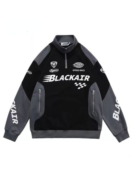 men s hoodies sweatshirts vintage racer motorcycle sweatshirt half zip men oversized streetwear women lounge wear couple clothes 230821, Black
men s hoodies sweatshirts vintage racer motorcycle sweatshirt half zip men oversized streetwear women lounge wear couple clothes 230821, Black