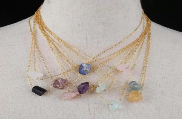 18k gold link natural stone irregular druzy pendant necklace pink crystal amthyst healing crystal chakra charms pendulum necklaces5301918, Silver
18k gold link natural stone irregular druzy pendant necklace pink crystal amthyst healing crystal chakra charms pendulum necklaces5301918, Silver