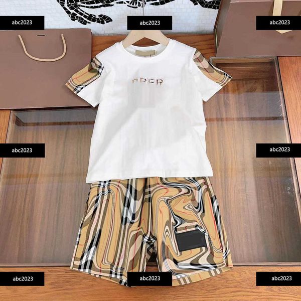 new summer tracksuits kid sets baby spliced short sleeves suit size 130-160 cm 2pcs crew neck t-shirt and shorts april07, White
new summer tracksuits kid sets baby spliced short sleeves suit size 130-160 cm 2pcs crew neck t-shirt and shorts april07, White