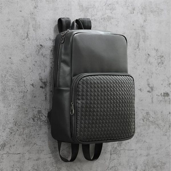 factory whole men brand shoulder bag outdoor simple casual leather backpacks college wind woven fashion backpack street trend 2817
factory whole men brand shoulder bag outdoor simple casual leather backpacks college wind woven fashion backpack street trend 2817