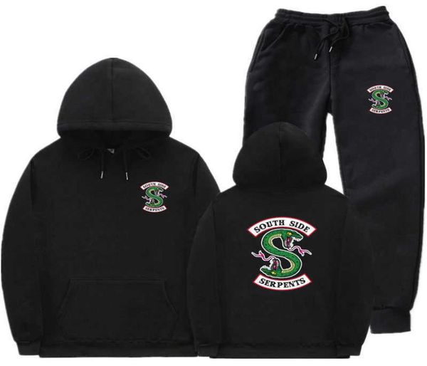 streetwear fleece riverdale hoodie and pants autumn winter hoodie sweatshirt men women south side serpents sweatpants suit x06108547459, Gray
streetwear fleece riverdale hoodie and pants autumn winter hoodie sweatshirt men women south side serpents sweatpants suit x06108547459, Gray