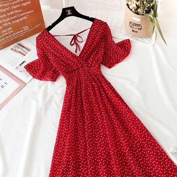 summer women ruffled short-sleeved chiffon dress v-neck high waist floral print beach midi dresses backless vestidos, Black;gray
summer women ruffled short-sleeved chiffon dress v-neck high waist floral print beach midi dresses backless vestidos, Black;gray