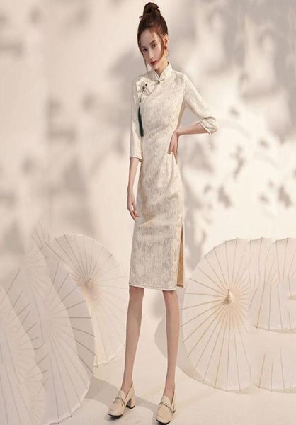 casual dresses summer traditional chinese cheongsam dress women threequarter sleeve qipao bodycon short midlength vintage f2697416, Black;gray
casual dresses summer traditional chinese cheongsam dress women threequarter sleeve qipao bodycon short midlength vintage f2697416, Black;gray