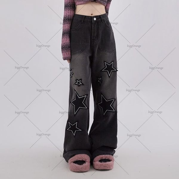 women's jeans black casual star high waisted 2023 graphic patch harajuku straight retro loose jean mopping pants street 230821, Blue
women's jeans black casual star high waisted 2023 graphic patch harajuku straight retro loose jean mopping pants street 230821, Blue