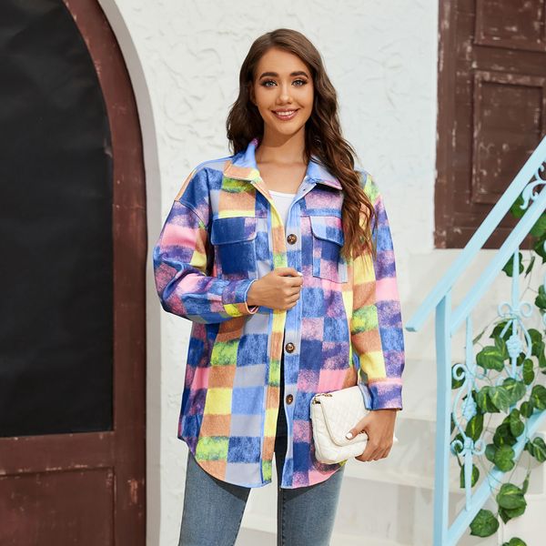womens wool blends autumn winter vintage casual warm colorful jacket fashion women single breasted lapel plaid print long sleeved 230818, Black
womens wool blends autumn winter vintage casual warm colorful jacket fashion women single breasted lapel plaid print long sleeved 230818, Black