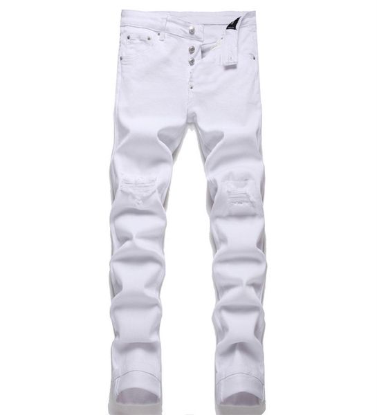 white slim fit stretch ripped men jeans printed men039s button fly denim trousers nn33cvgd1484688, Blue
white slim fit stretch ripped men jeans printed men039s button fly denim trousers nn33cvgd1484688, Blue