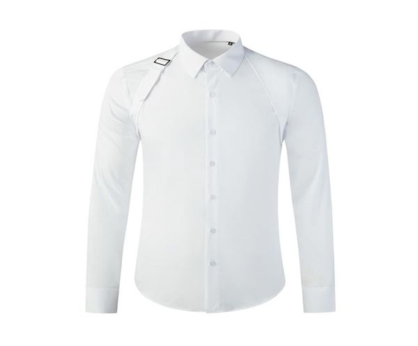 brand business metal buckle ribbon over the shoulder men shirt long sleeve slim chemise homme highend male dress shirts1506341, White;black
brand business metal buckle ribbon over the shoulder men shirt long sleeve slim chemise homme highend male dress shirts1506341, White;black