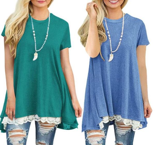 fashionpatchwork lace loose long t shirt basic women tee shirt femme casual short sleeve tshirt female cotton maternity 2182708, White
fashionpatchwork lace loose long t shirt basic women tee shirt femme casual short sleeve tshirt female cotton maternity 2182708, White