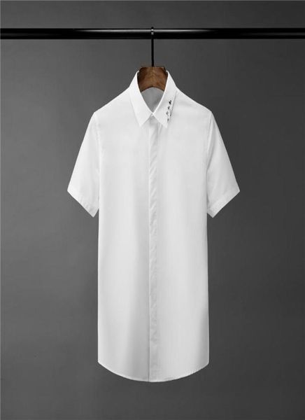 new solid color mens shirts luxury metal decoration short sleeve mens dress shirts fashion slim fit male plus size 4xl3676652, White;black
new solid color mens shirts luxury metal decoration short sleeve mens dress shirts fashion slim fit male plus size 4xl3676652, White;black