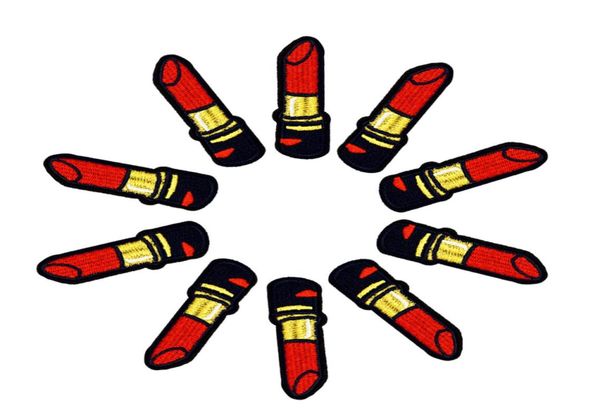 10 pcs lipstick embroidery patches for clothing iron gold line patch for cloth sewing accessories stickers on clothes applique iro6939286, Black
10 pcs lipstick embroidery patches for clothing iron gold line patch for cloth sewing accessories stickers on clothes applique iro6939286, Black
