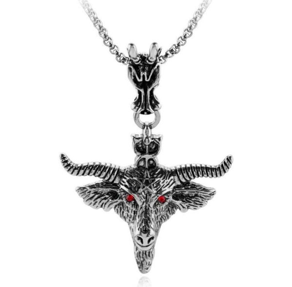 pendant necklaces budrovky pentagram goat head necklace amulet sabbatic occult red eye for women men fashion jewelry collar choker1759350, Silver
pendant necklaces budrovky pentagram goat head necklace amulet sabbatic occult red eye for women men fashion jewelry collar choker1759350, Silver