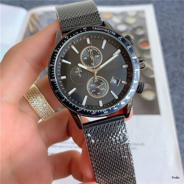 stainless steel mesh strap mens watches quartz movement chronograph wristwatch all dial work analog watch lifestyle w302d, Slivery;brown
stainless steel mesh strap mens watches quartz movement chronograph wristwatch all dial work analog watch lifestyle w302d, Slivery;brown