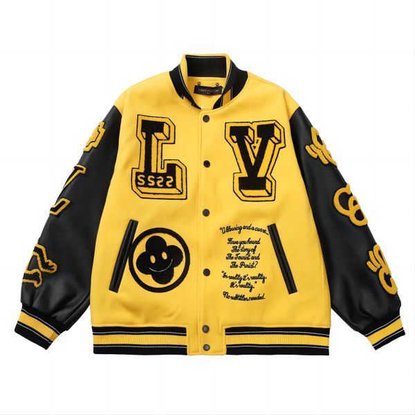 mens jackets baseball varsity jacket letter stitching embroidery autumn and winter men loose causal outwear jacket couple costume coats, Black;brown
mens jackets baseball varsity jacket letter stitching embroidery autumn and winter men loose causal outwear jacket couple costume coats, Black;brown