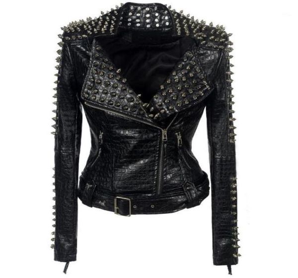 women studded stitching motorcycle leather jackets women039s long sleeved rock fashion personality leather jackets outwear14020114, Black
women studded stitching motorcycle leather jackets women039s long sleeved rock fashion personality leather jackets outwear14020114, Black