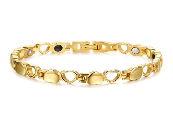 316l stainless steel women magnet health energy bracelets fashion ladies magnetic love bangle function pulseras jewelry accessorie7716001, Black
316l stainless steel women magnet health energy bracelets fashion ladies magnetic love bangle function pulseras jewelry accessorie7716001, Black