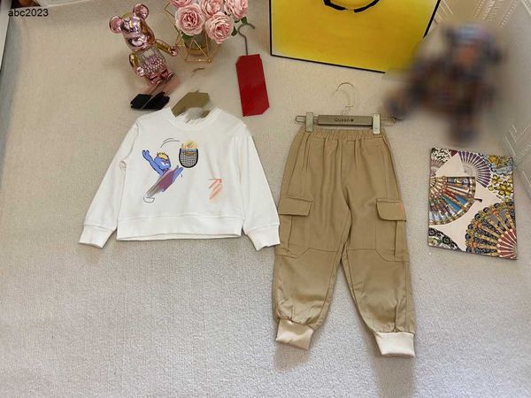 new designer baby autumn sets kids tracksuits size 100-150 cm 2pcs basketball sports graphic printed sweater and khaki casual pants aug14, White
new designer baby autumn sets kids tracksuits size 100-150 cm 2pcs basketball sports graphic printed sweater and khaki casual pants aug14, White