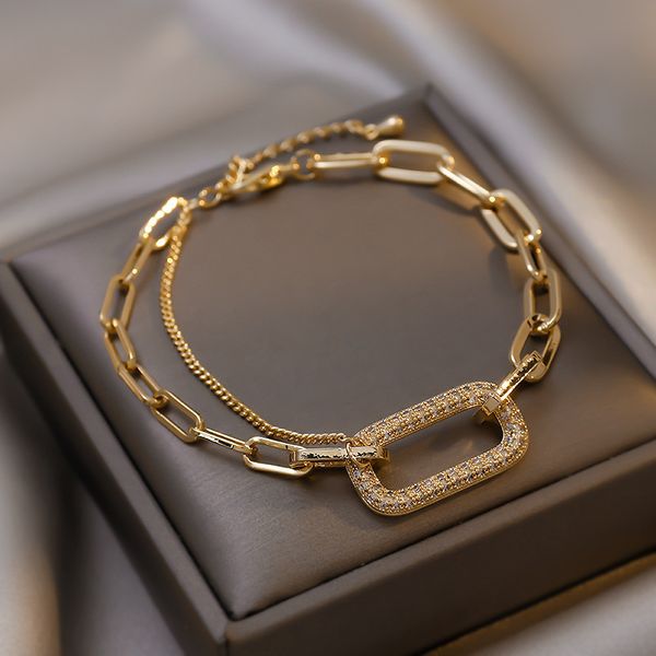 vintage geometric diamond bracelet luxury design chain bracelet female twist chain crystal zircon jewelry, Black
vintage geometric diamond bracelet luxury design chain bracelet female twist chain crystal zircon jewelry, Black