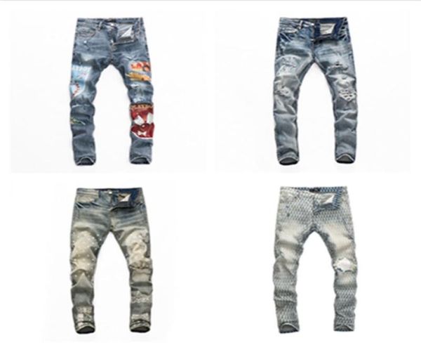 men039s jeans distressed ripped biker pants slim fit motorcycle denim pant mens designer jeans size 28405830360, Blue
men039s jeans distressed ripped biker pants slim fit motorcycle denim pant mens designer jeans size 28405830360, Blue