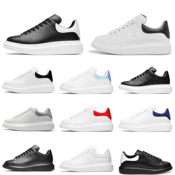 Image of Designers Oversized Mens Casual Shoes Velvet Espadrilles White Black Leather Suede Women Luxury Platform Alexanders Trainers Queens Brand McqueenES Sneakers X88