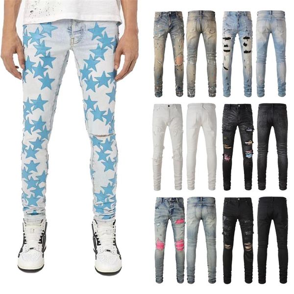 mens designer jeans skinny jeans desig pants long hippop sticker embroidery slim denim straight streetwear skinny pants whole 193j, Blue
mens designer jeans skinny jeans desig pants long hippop sticker embroidery slim denim straight streetwear skinny pants whole 193j, Blue
