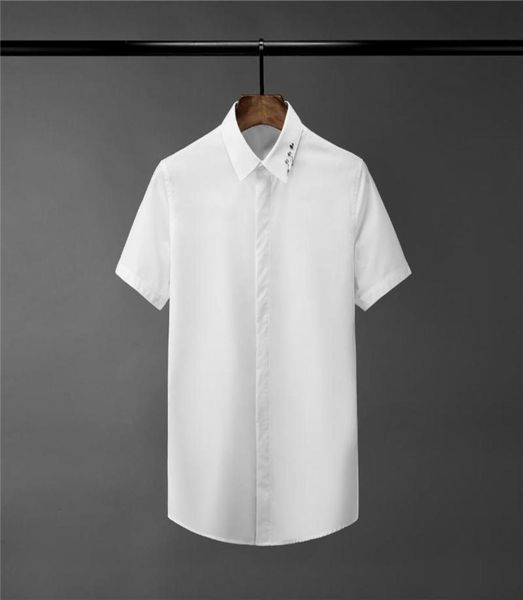 new solid color mens shirts luxury metal decoration short sleeve mens dress shirts fashion slim fit male plus size 4xl5539703, White;black
new solid color mens shirts luxury metal decoration short sleeve mens dress shirts fashion slim fit male plus size 4xl5539703, White;black