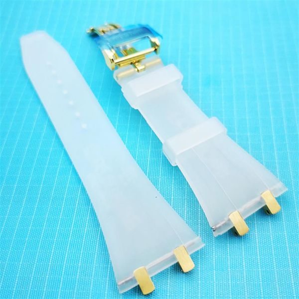 27mm clear color rubber strap 18mm gold steel strainless folding strap for ap royal oak 15400 15390 39mm 41mm models watch317z, Black;brown
27mm clear color rubber strap 18mm gold steel strainless folding strap for ap royal oak 15400 15390 39mm 41mm models watch317z, Black;brown