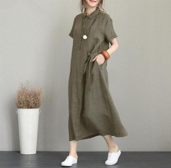 casual dresses summer dress woman solid color cotton and linen button type loose short sleeve with pocket female clothing7099601, Black;gray
casual dresses summer dress woman solid color cotton and linen button type loose short sleeve with pocket female clothing7099601, Black;gray