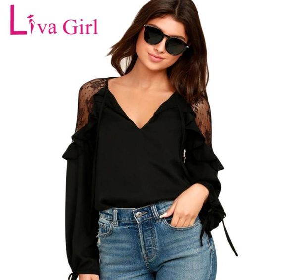 womens and blouses plus size clothing long sleeve ruffle shoulder chiffon lace blouse femme blusas femininas27254191866003, White
womens and blouses plus size clothing long sleeve ruffle shoulder chiffon lace blouse femme blusas femininas27254191866003, White