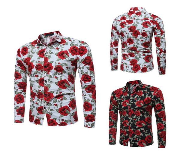 2018 new mens long sleeve shirts floral printed large size slim fit shirts rose pattern casual single breasted shirt for spring an3937295, White;black
2018 new mens long sleeve shirts floral printed large size slim fit shirts rose pattern casual single breasted shirt for spring an3937295, White;black